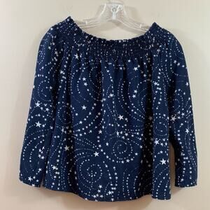 L.A. Hearts Off the Shoulders Stars Navy/White Top